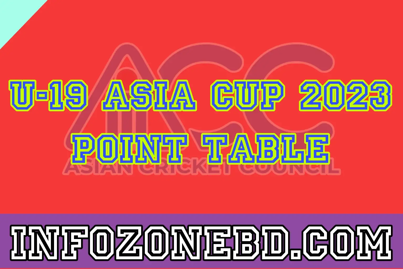 under-19 asia cup 2023 points table